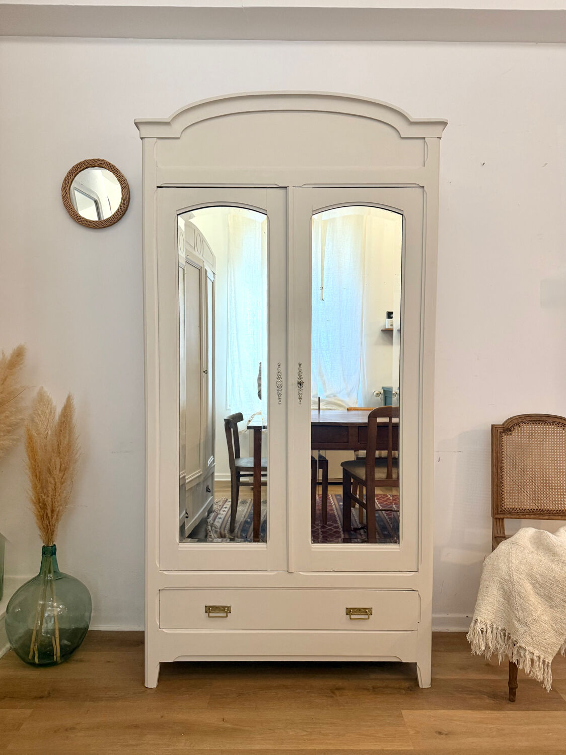 Parisian mirrored wardrobe