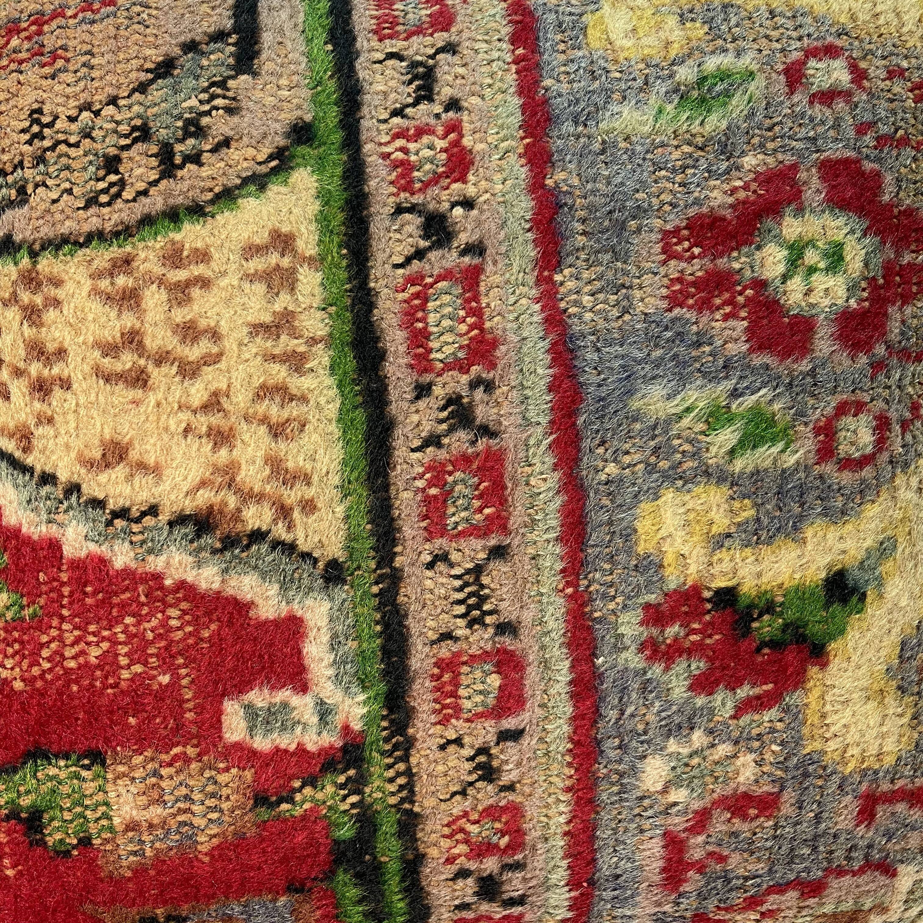 vintage turkish rug cushion cover  45 x 45 cm
