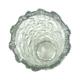 Arktis georgshütte vase – ice bark glass, germany 1970s.