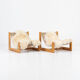 Sling chair in pine, canvas and sheepskin, 1970s