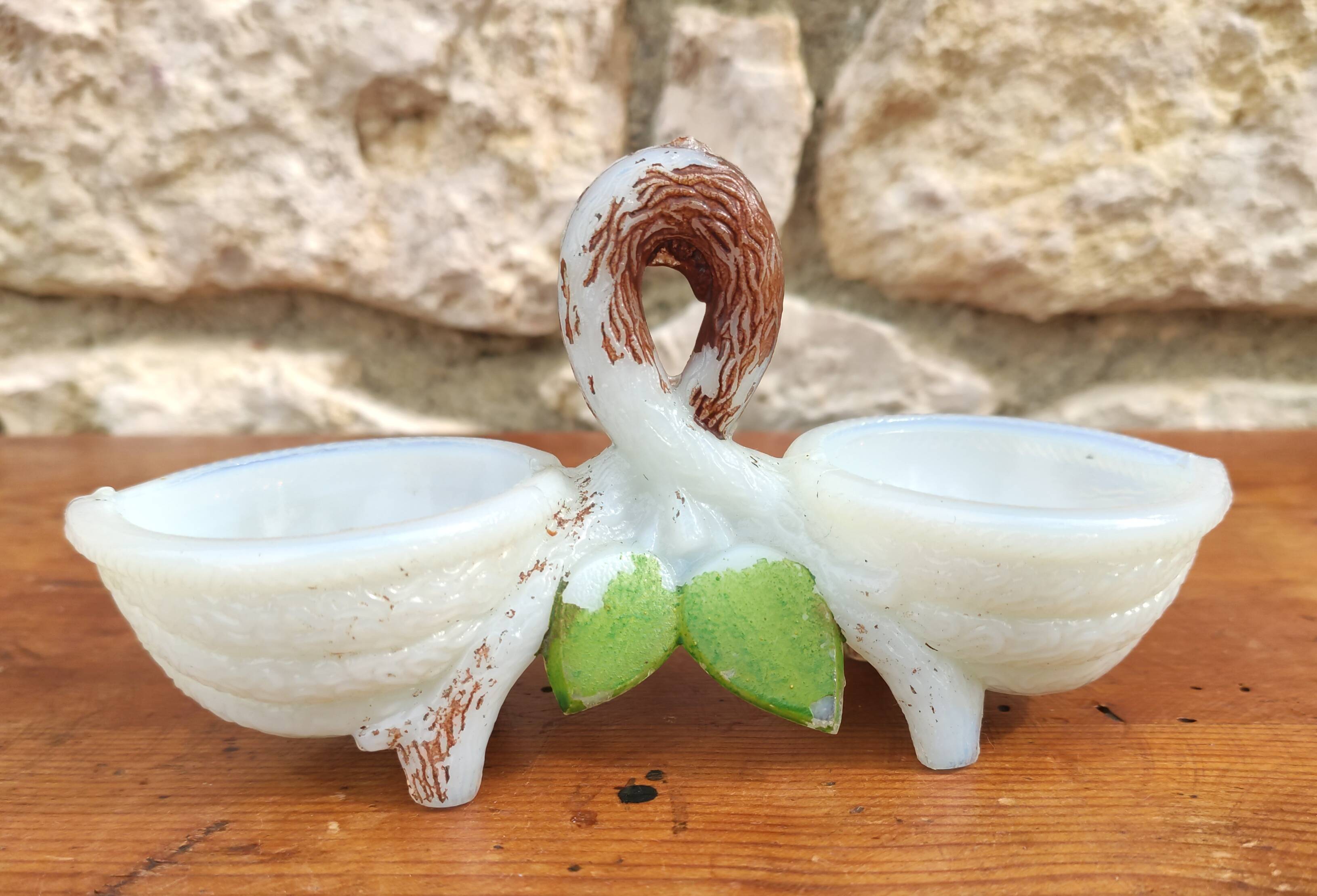 Old opaline salt shaker