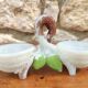 Old opaline salt shaker