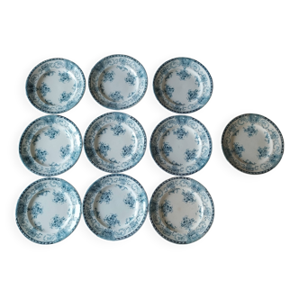 10 Longwy Fontainebleau flat plates