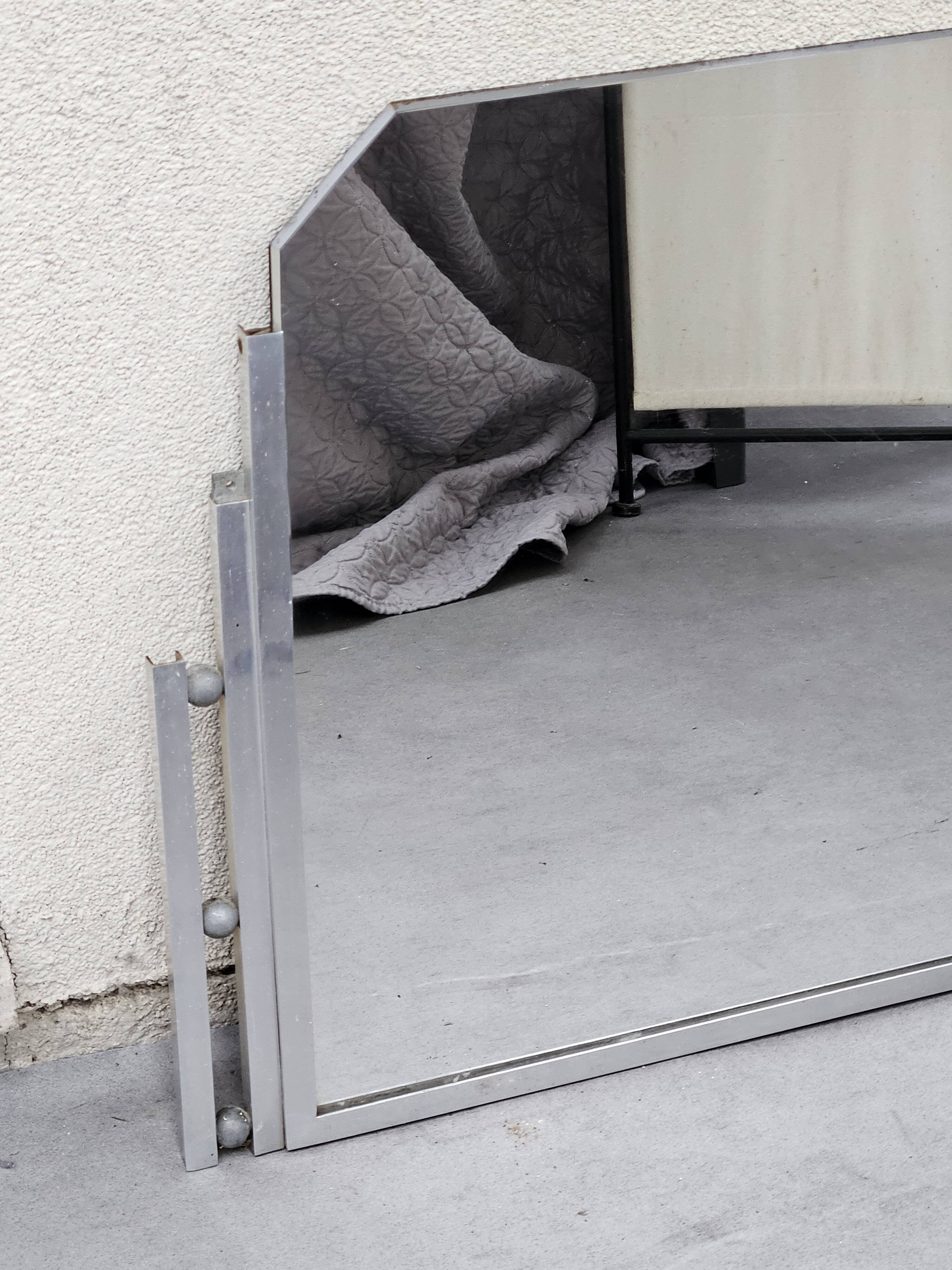 Beveled Art Deco mirror