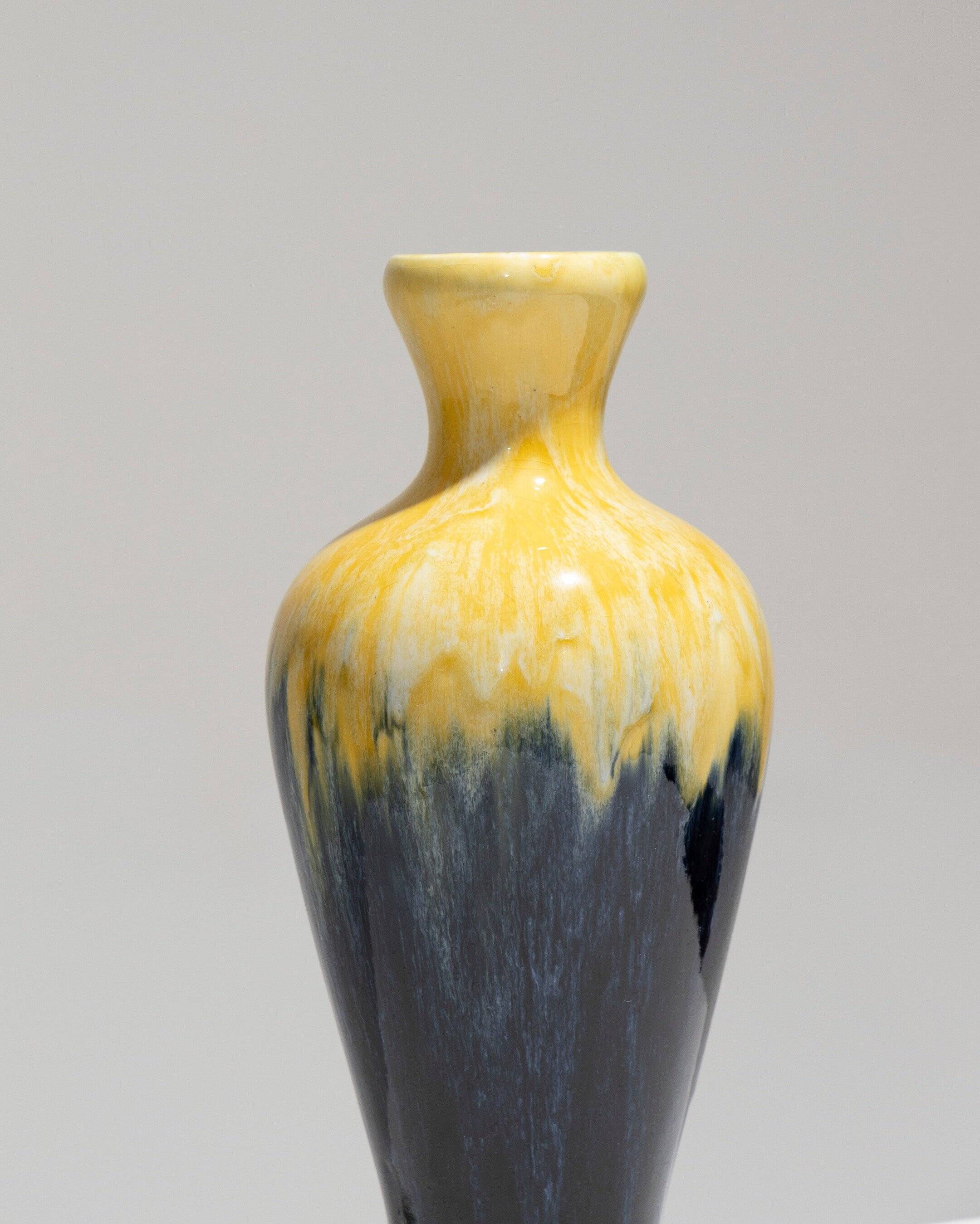 Art Deco earthenware vase, Boch Frères Keramis, 1930s