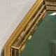 Pair gilt octagonal mirrors by Deknudt, vintage églomisé, Belgian 1970s, gold