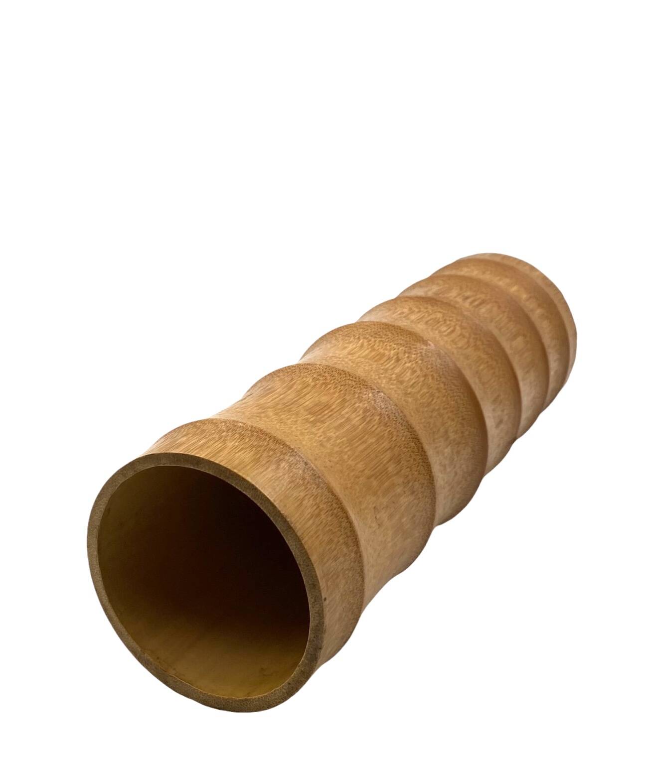 Hollywood regency bamboo vase, Italy 1970