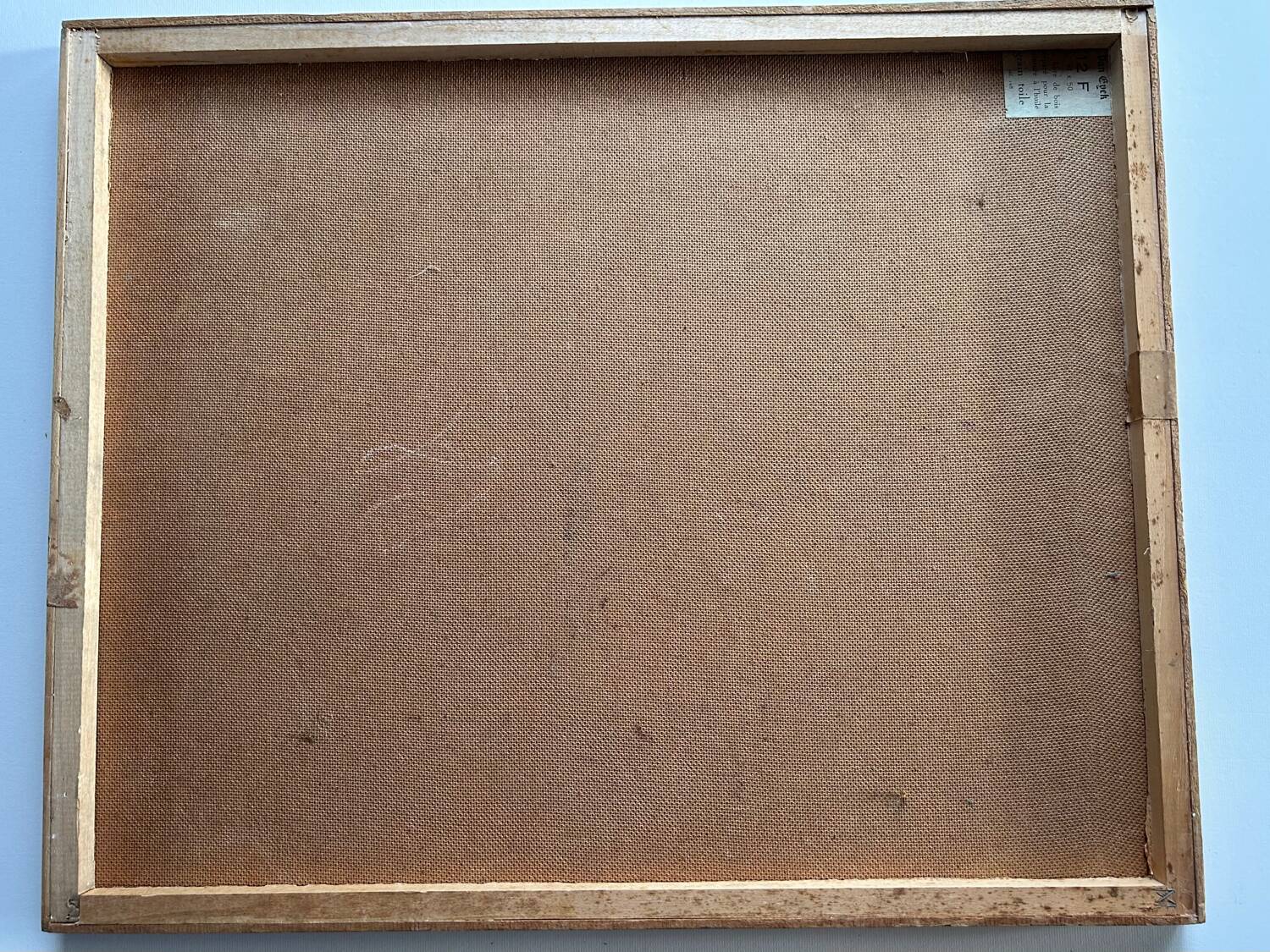 Pont sur Seine vers Marly, Huile sur Panneau, M. Tassart. Vers 1955. K