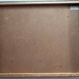 Pont sur Seine vers Marly, Huile sur Panneau, M. Tassart. Vers 1955. K