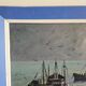Oil painting on canvas - Marine Sailboats Signed M Labarde 54cm x 89cm