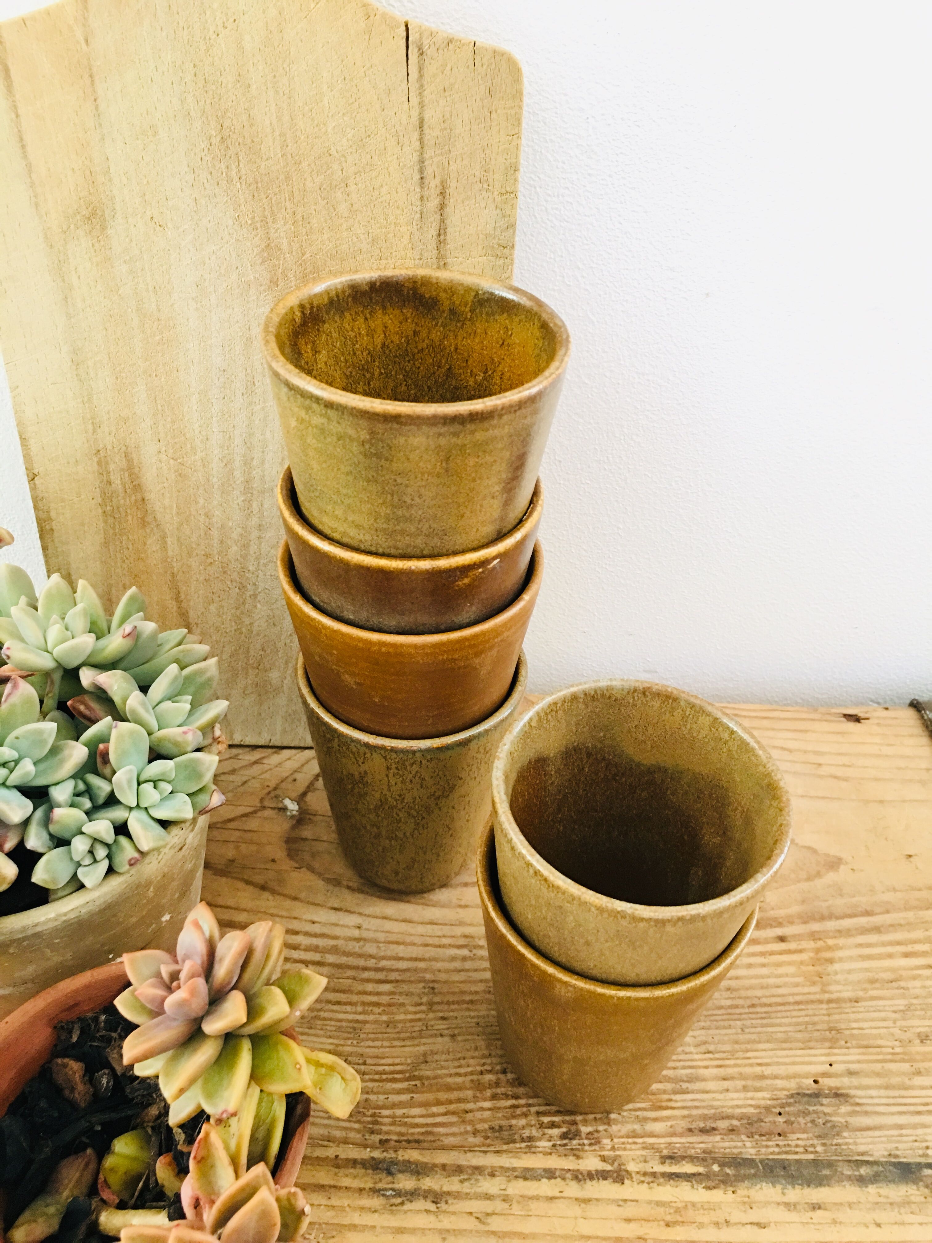 Terracotta mugs