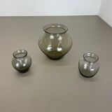 Set of Three Turmalin Vases by Wilhelm Wagenfeld for WMF, Germany 1960