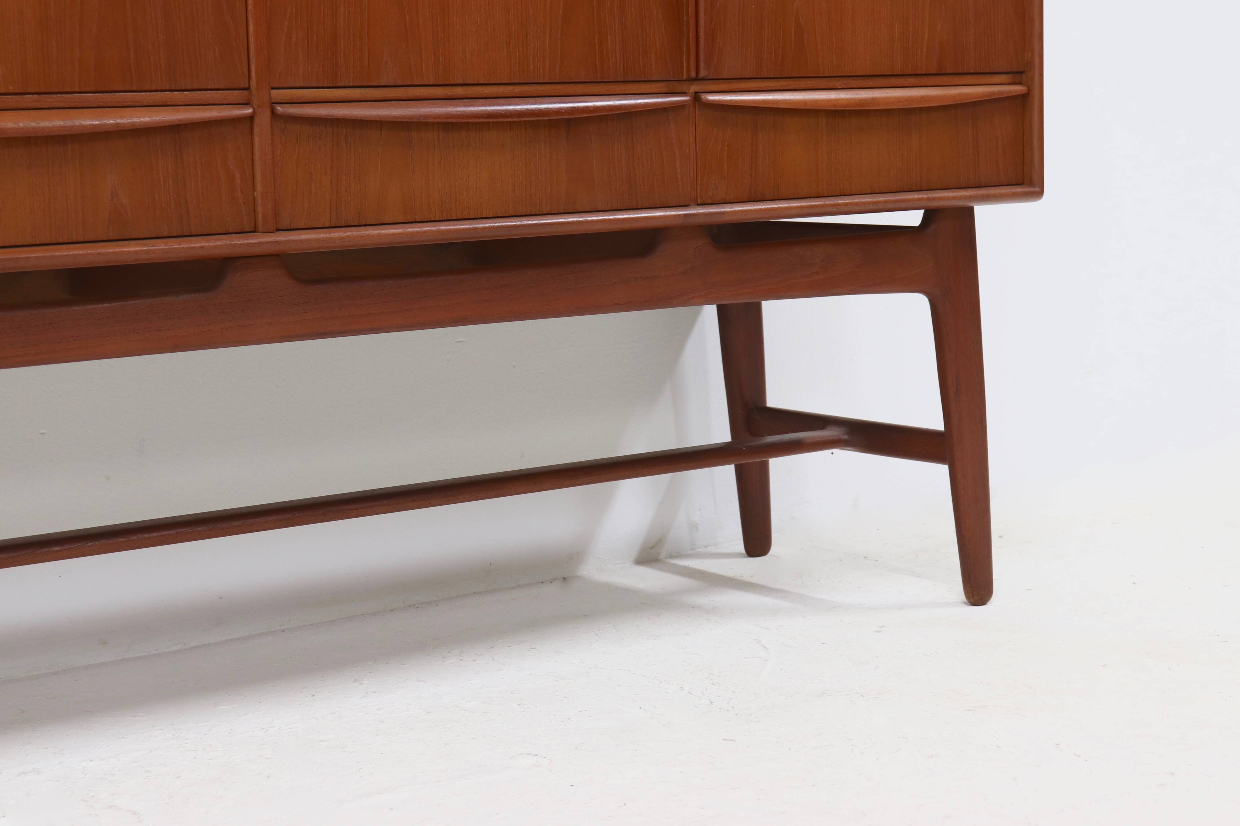 Teak Highboard by Svend Aage Madsen for K. Knudsen & Søn 1950s
