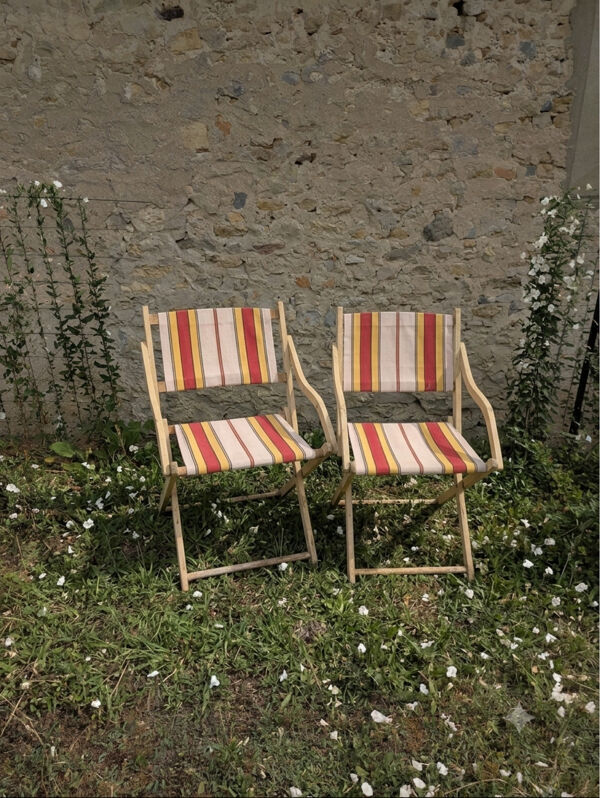 Fauteuils jardin vintage