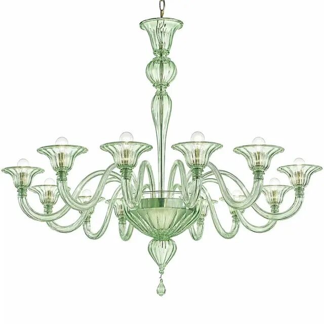 Chandelier en verre de Murano Rigadin par Simoeng pour Simoeng