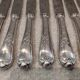 12 silver-plated metal table knives Ercuis model Dubarry