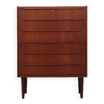 Teak chest of drawers, Danish design, 60's, production: Denmark