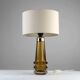 Amber & Clear Glass Table Lamp – Sweden, 1960s/1970s