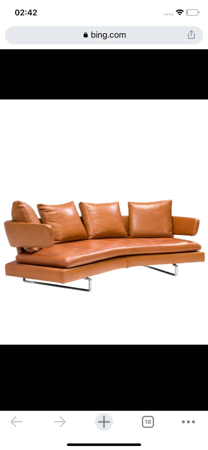 High-end leather sofa B&B Italia