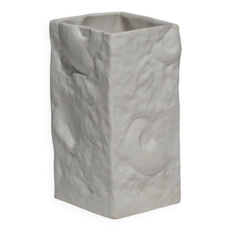 Small square porcelain vase, 1980s