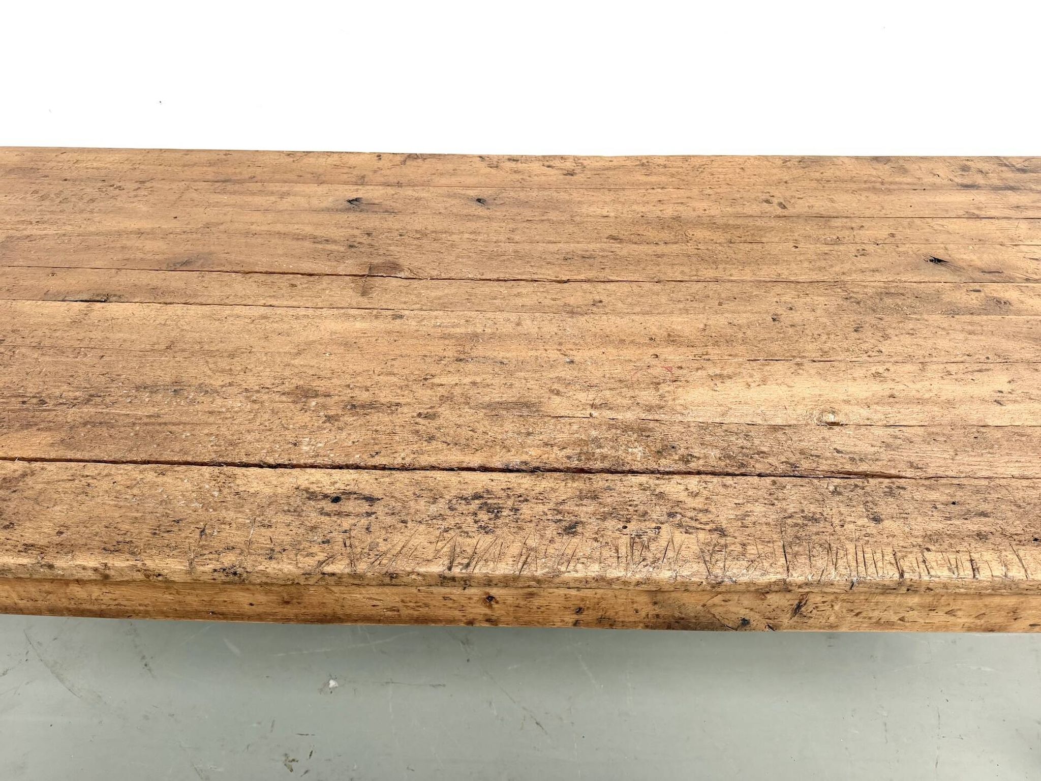 Brutalist farmhouse table in solid oak from the 1950s.