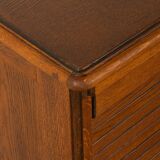 Unique Art Deco roll-top cabinet from the 1930s