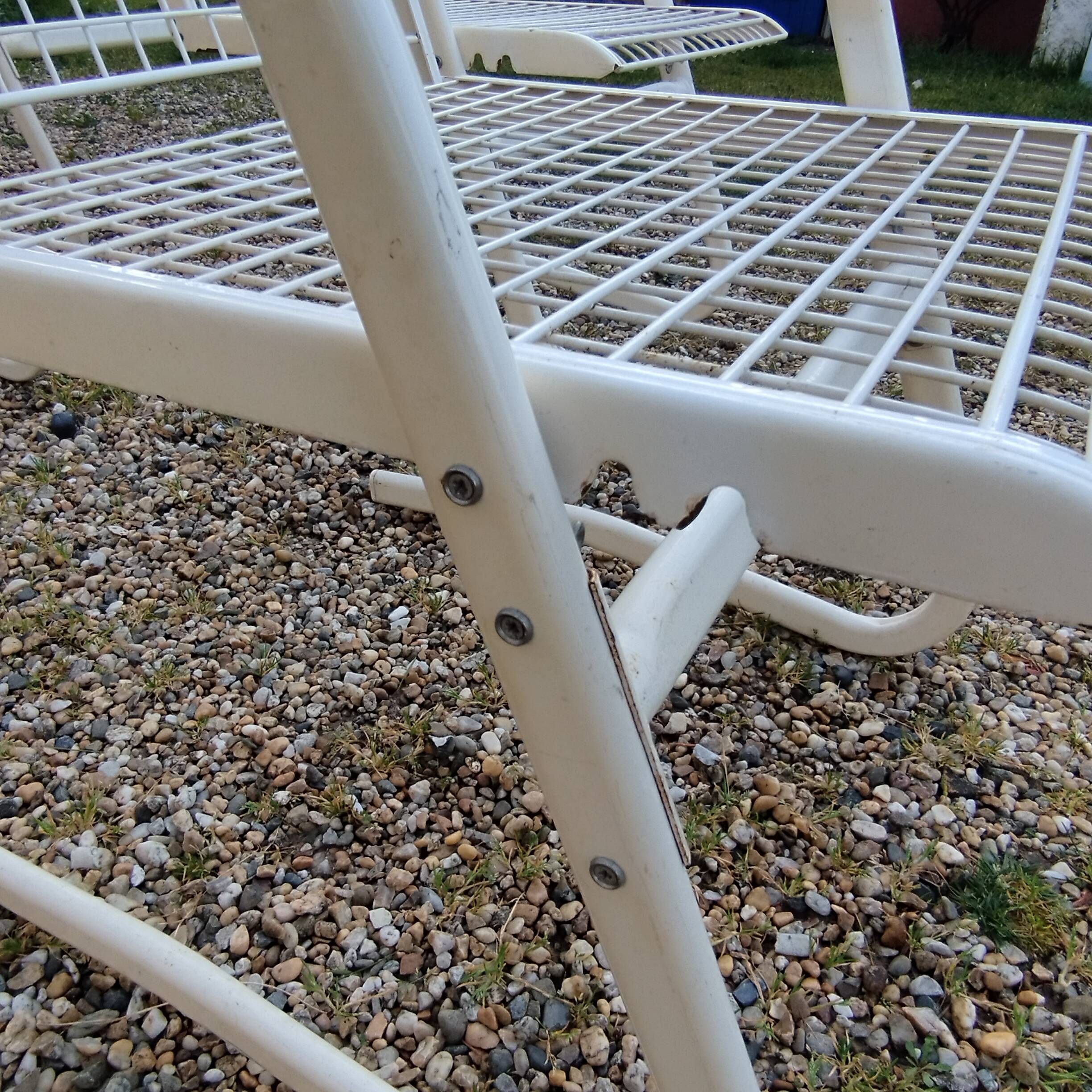 Vintage metal garden chairs