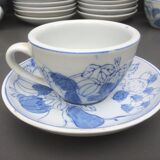 Set of 12 cups Blue China