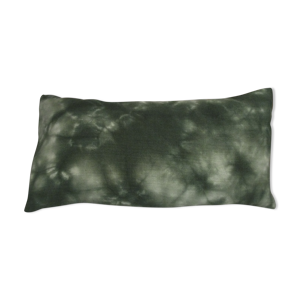 Coussin en lin ancien recoloré