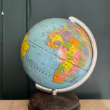 Globe terrestre métal