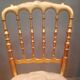 Set of 3 Napoleon III chairs in gilded wood