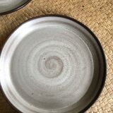 Series of 5 dessert plates in sandstone
