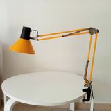 Vintage 1970s mustard yellow architect lamp