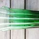 Green glass vase