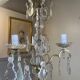 Small chandelier in bronze and crystal