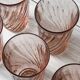 Set of 6 water glasses - lemonade rosaline luminarc arcoroc twisted