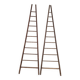 Double ladder for market gardening, fruit harvest, old wooden picking - 3m65