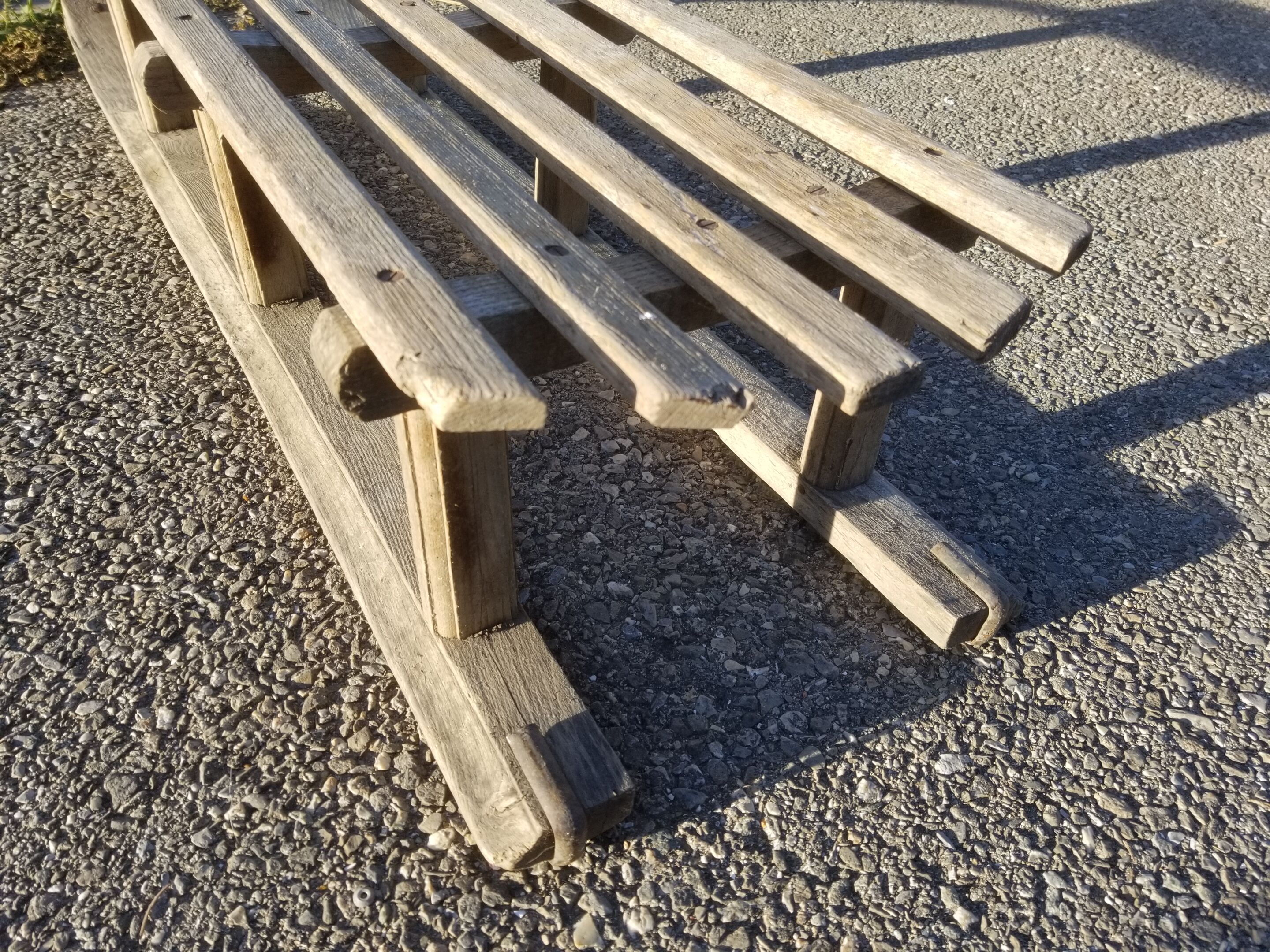 Old sled - wooden sled - Vintage
