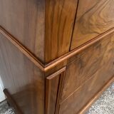 Commode Louis-Philippe en Ronce de Noyer – Fin XIXe