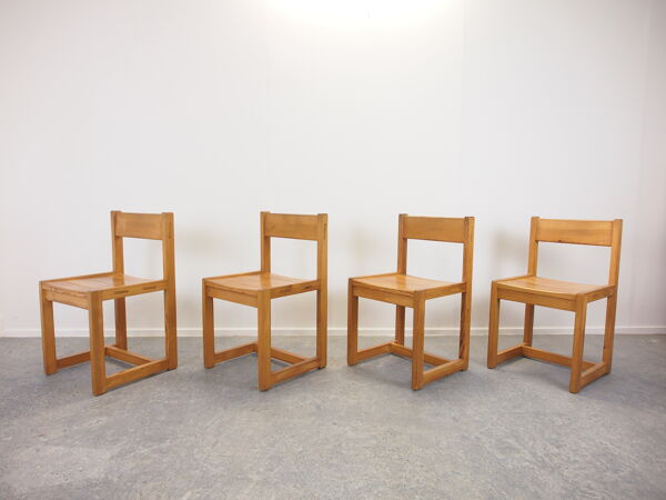 Ensemble de salle à manger scandinave vintage en pin, par Hugo Svensson pour Bjarnums Mobelfrabiker