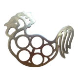 Rooster hen eggs trivet