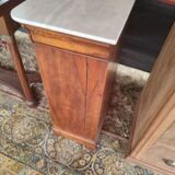 Bedside louis philippe in walnut and marble