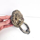 Bronze lion door knocker