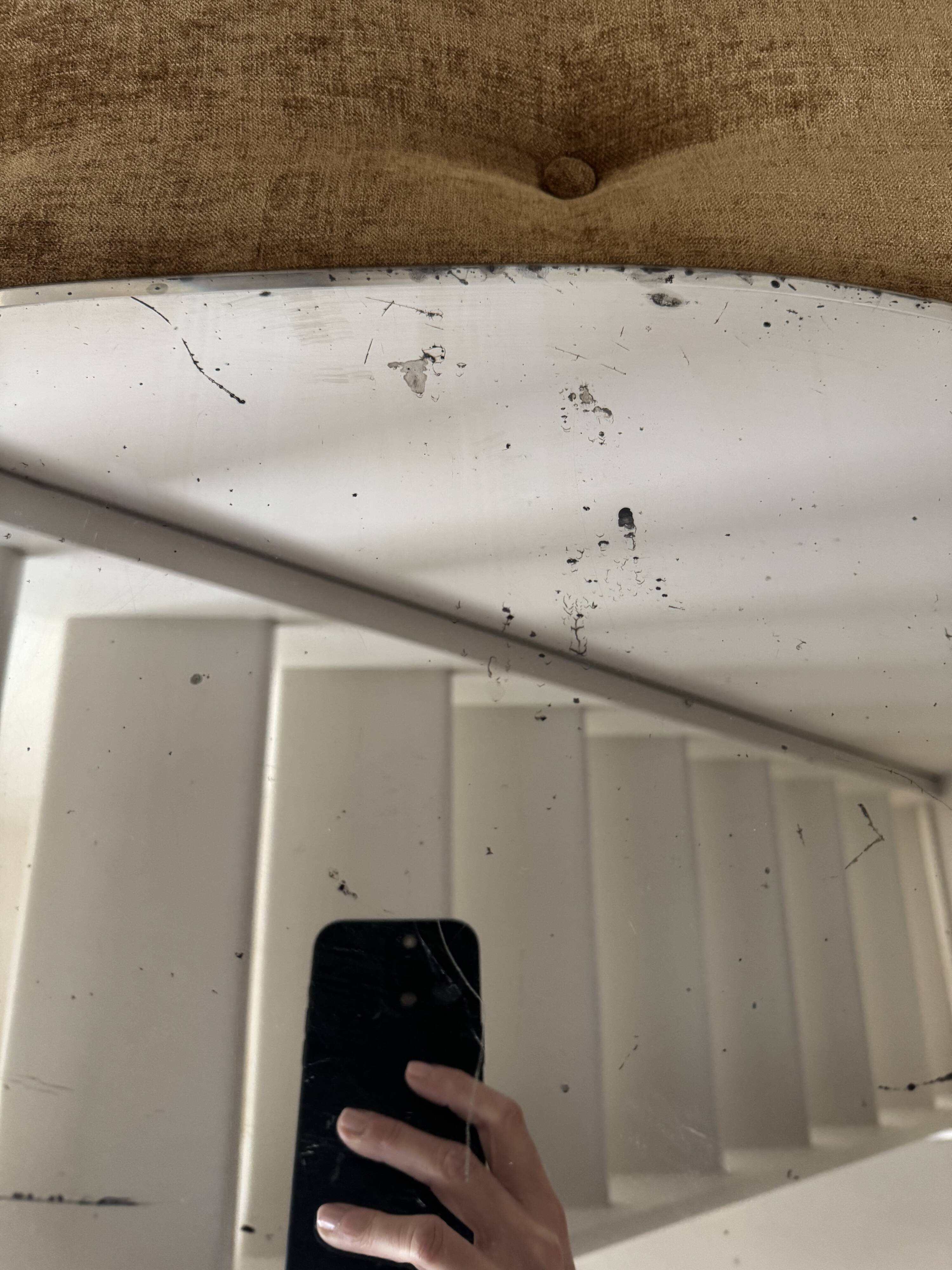 Antique bevelled mirror