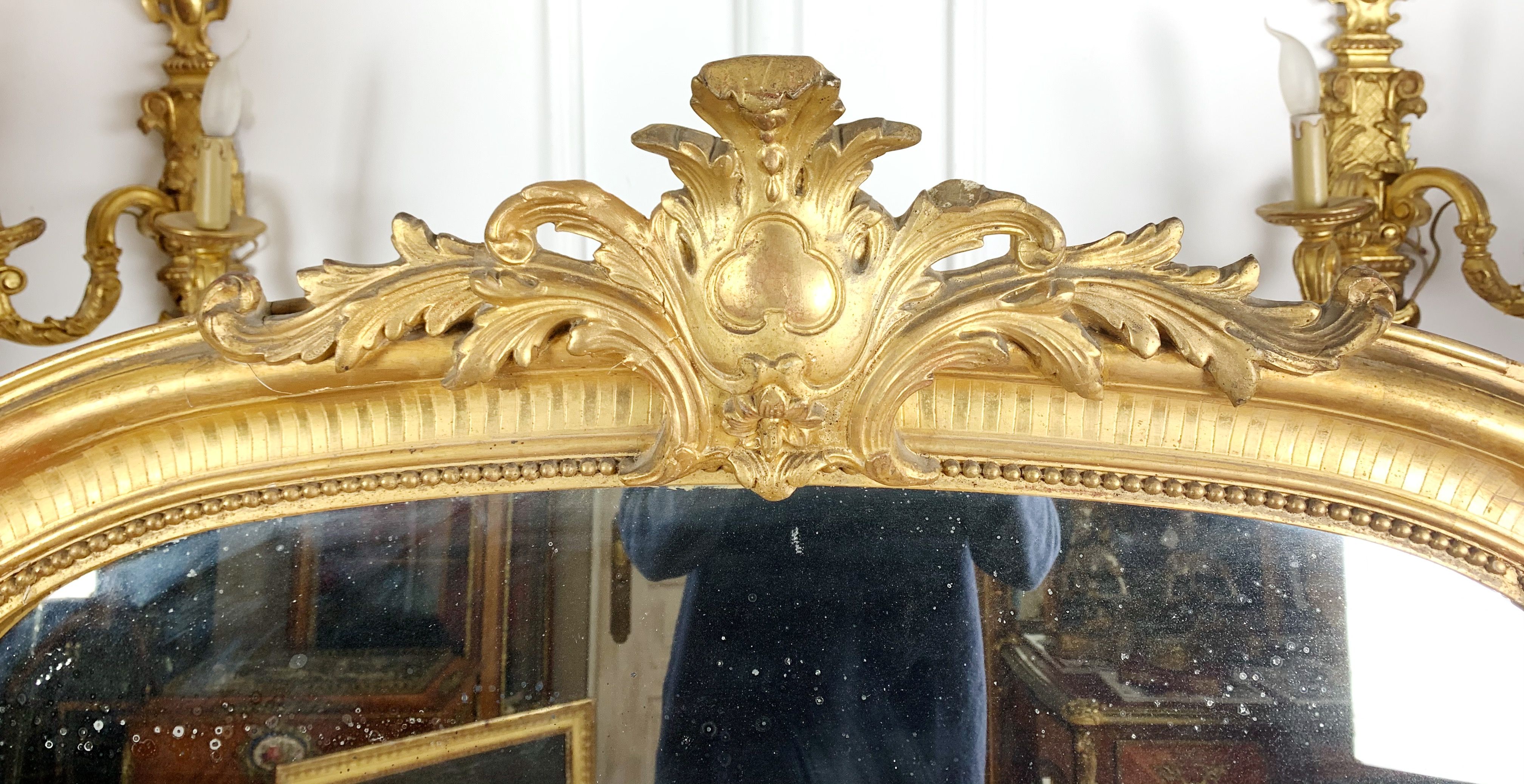 Chimney mirror Napoleon III - 147x99cm