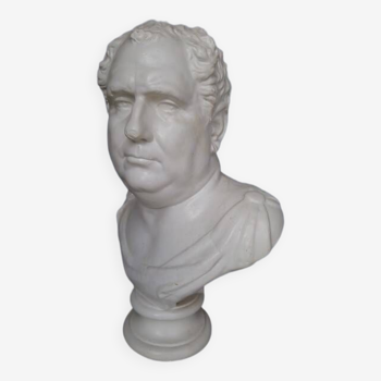 Vitellius plaster bust 60cm th mid 20th century