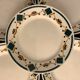 5 flat art deco plates signed Badonviller, Sans Souci model