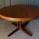 Table Baumann scandinave ronde 1970 rallonges a systeme 4 à 8 personnes