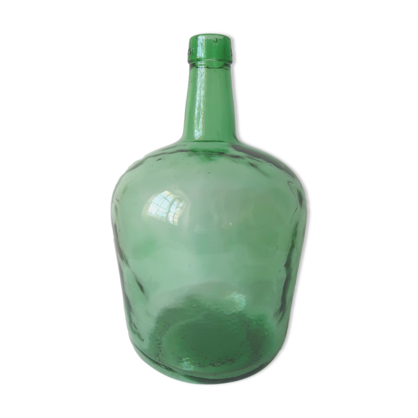 Dame-jeanne en verre verte 5 litres