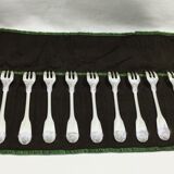 12 fourchettes à gâteaux vendôme taille ancienne, Christofle